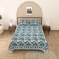 100% Cotton King Size Bedsheet with 2 Pillow Cover