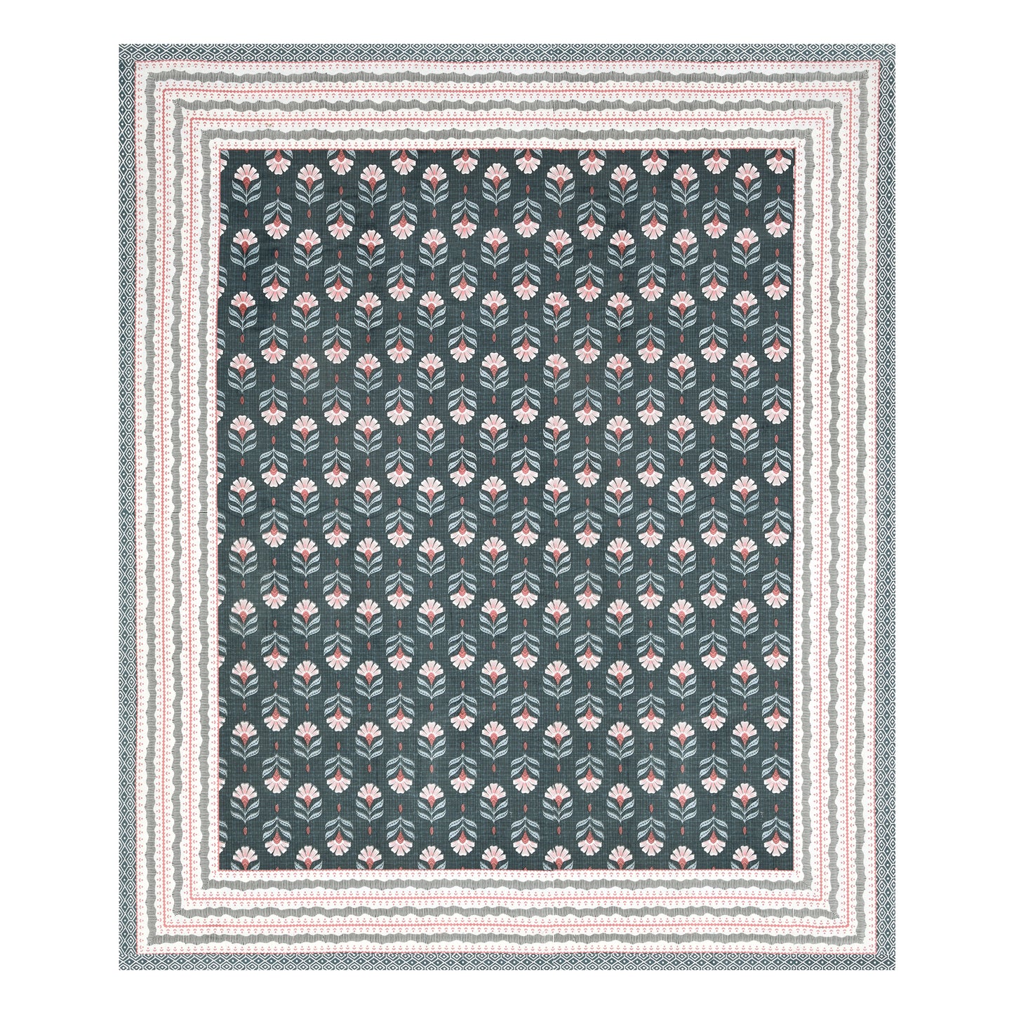 100% Cotton King Size Bedsheet with 2 Pillow Cover Set