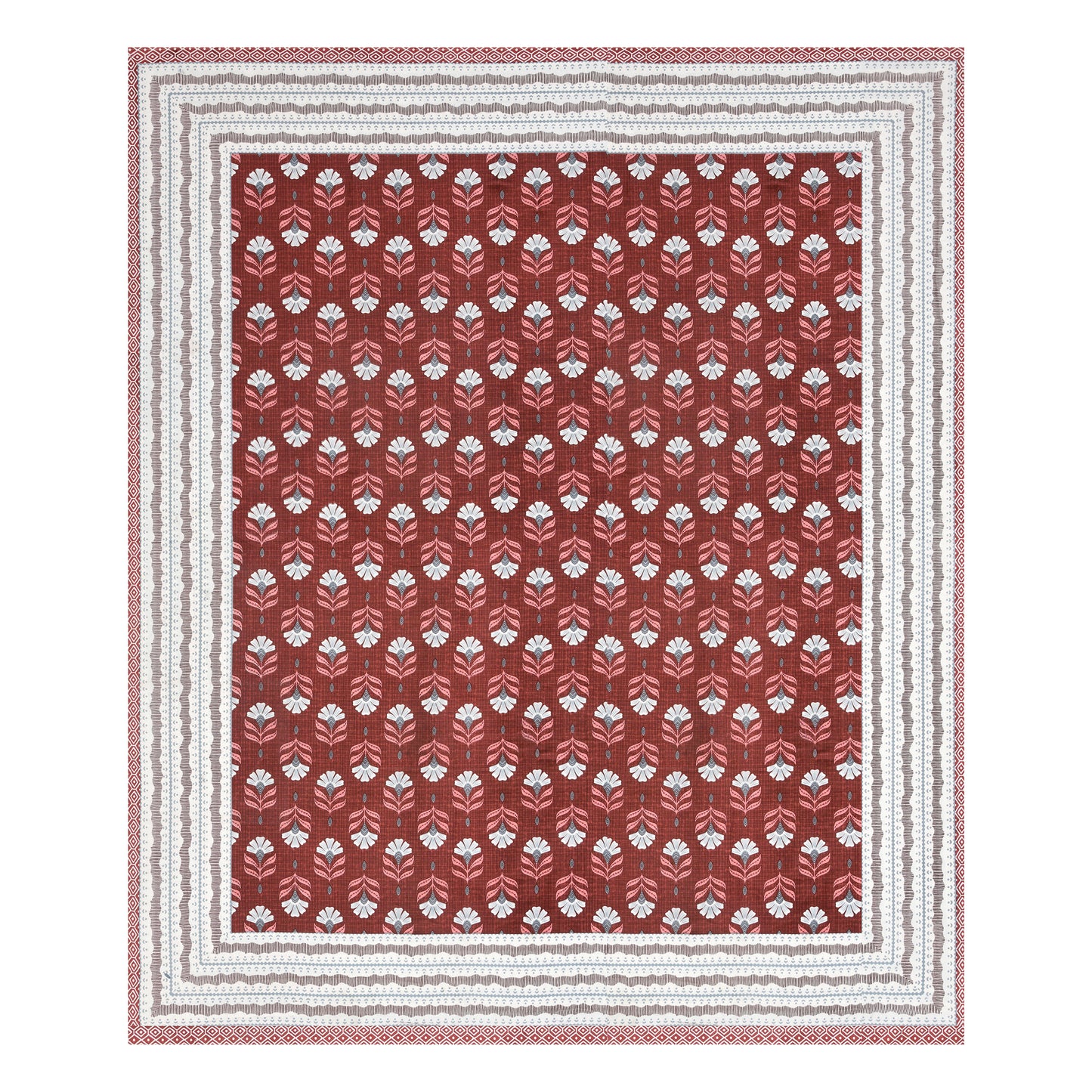 100% Cotton King Size Bedsheet with 2 Pillow Cover Set