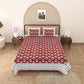 100% Cotton King Size Bedsheet with 2 Pillow Cover Set