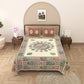 Kashis Print 100% Cotton King Size Bedsheet with 2 Pillow Cover Set