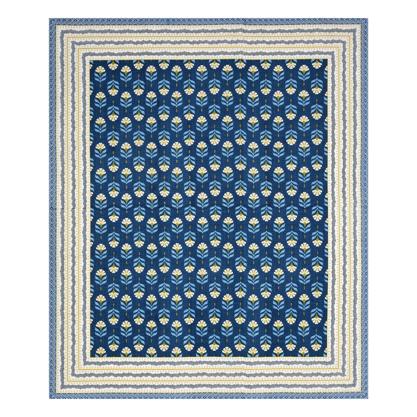 100% Cotton King Size Bedsheet with 2 Pillow Cover Set