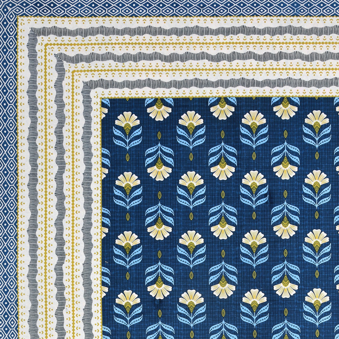 100% Cotton King Size Bedsheet with 2 Pillow Cover Set