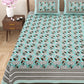 100% Cotton King Size Bedsheet with 2 Pillow Cover Set