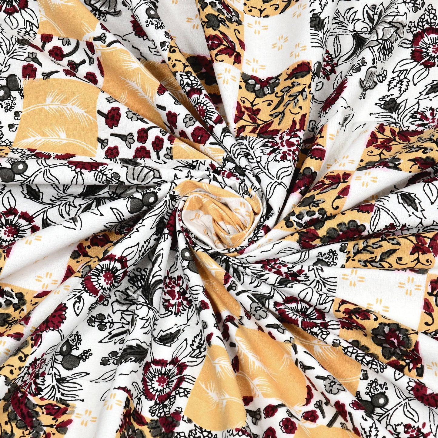 100% Cotton King Size Bedsheet with 2 Pillow Cover Set