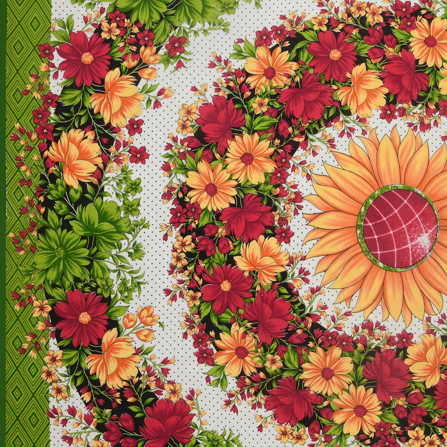 Flower Mandela Bedsheet 100% Cotton Queen Size Bedsheet With 2 Pillow Cover Set