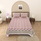 100% Cotton King Size Bedsheet with 2 Pillow Cover Set