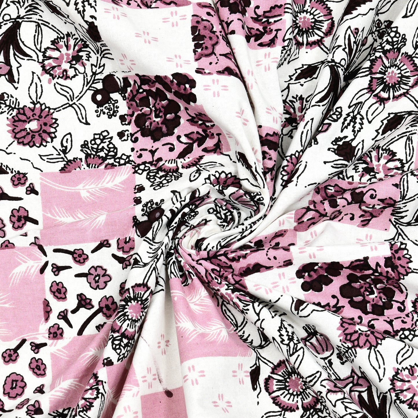 100% Cotton King Size Bedsheet with 2 Pillow Cover Set