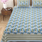 100% Cotton King Size Bedsheet with 2 Pillow Cover Set