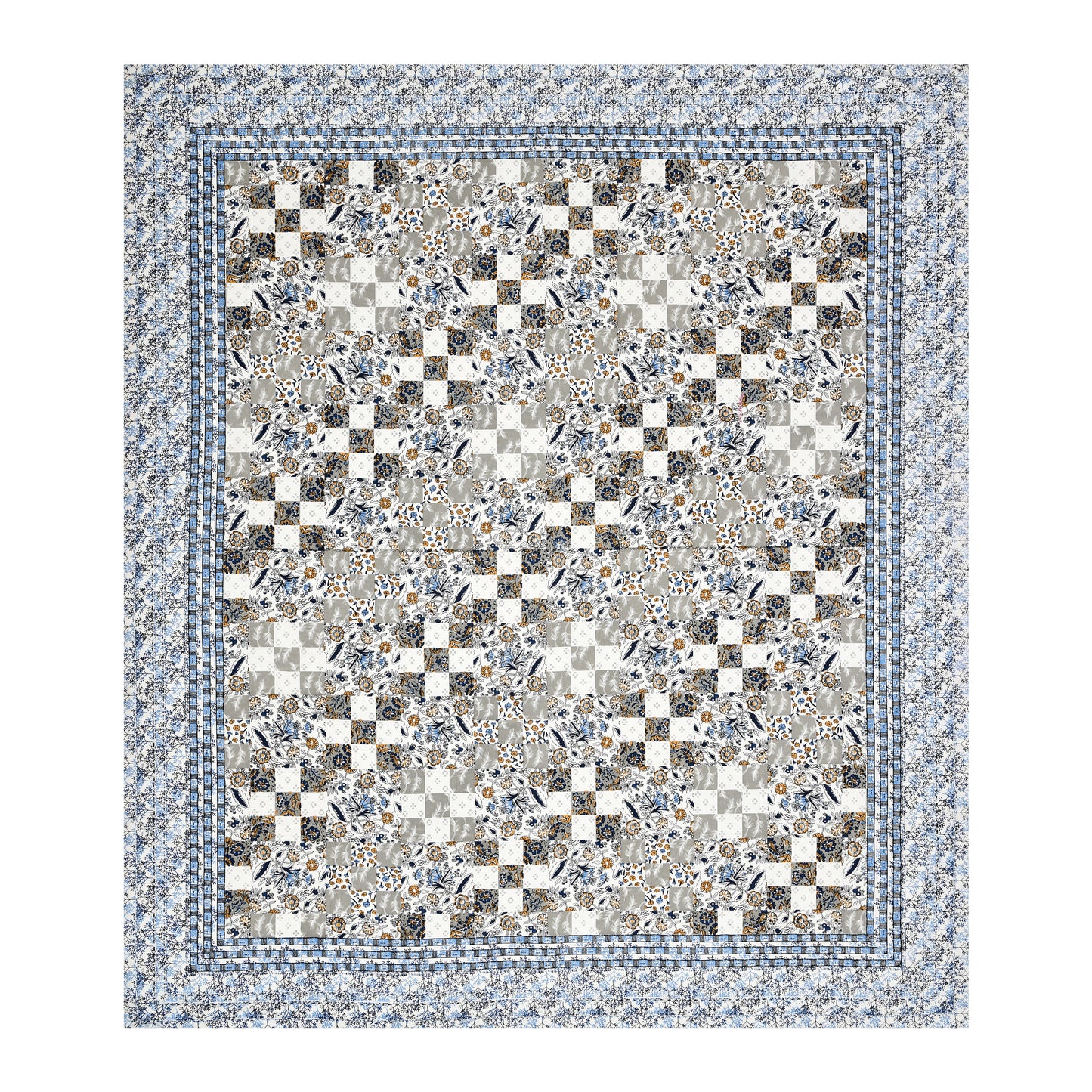 100% Cotton King Size Bedsheet with 2 Pillow Cover Set