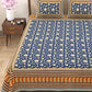 Armenia Print 100% Cotton King Size Bedsheet with 2 Pillow Cover Set