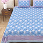 100% Cotton King Size Bedsheet with 2 Pillow Cover Set