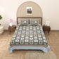 100% Cotton King Size Bedsheet with 2 Pillow Cover Set