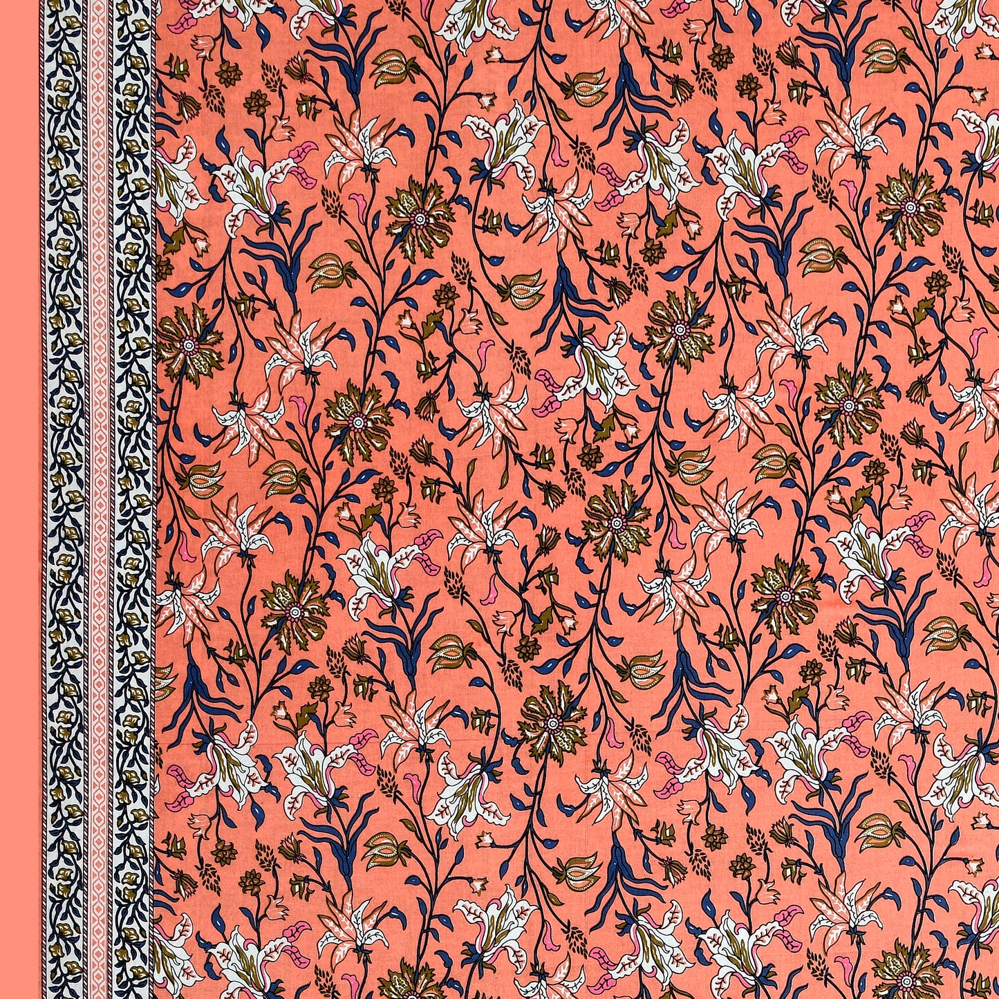 Bail Buti-Pot Bedsheet 100% Cotton Queen Size Bedsheet With 2 Pillow Cover Set