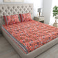Bail Buti-Pot Bedsheet 100% Cotton Queen Size Bedsheet With 2 Pillow Cover Set