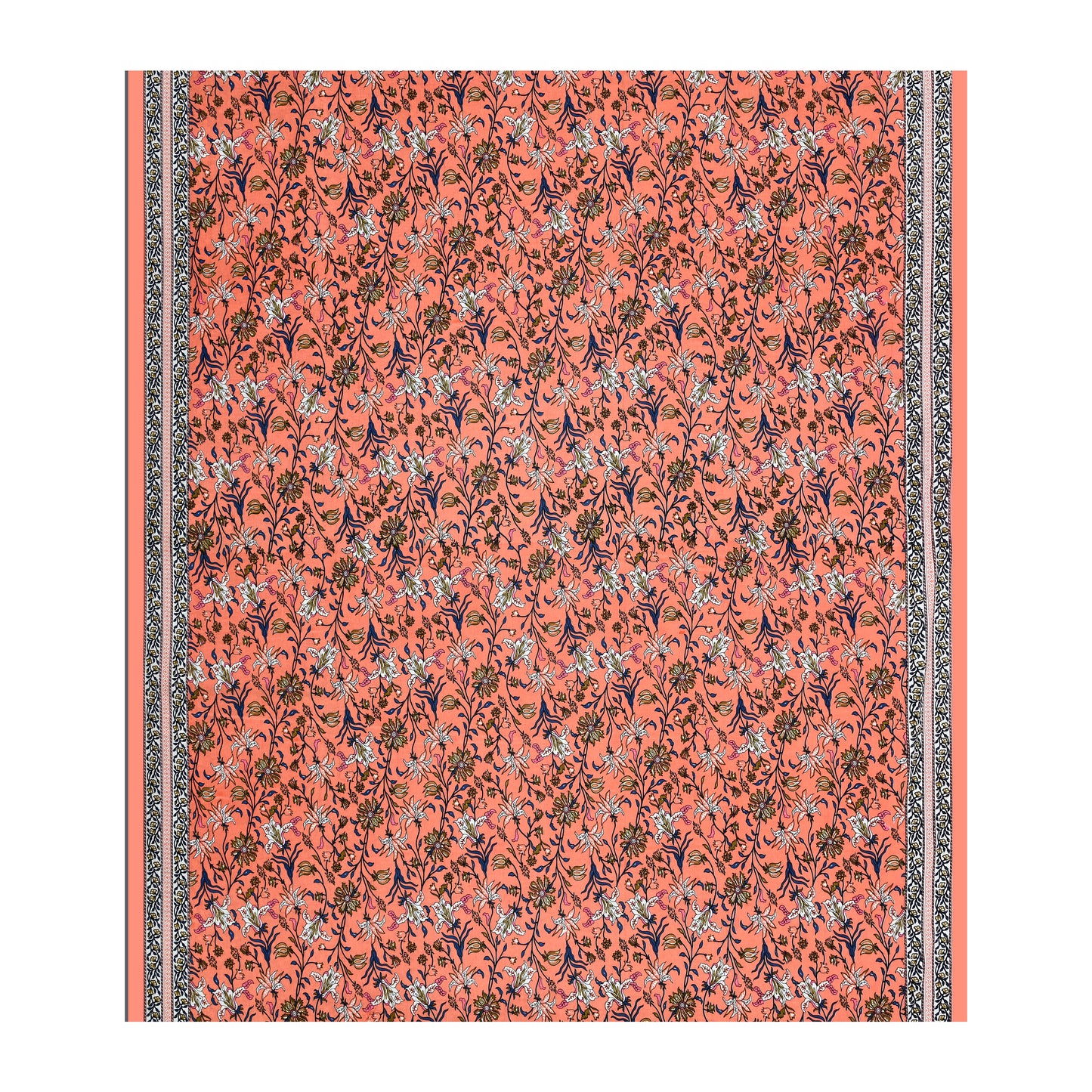 Bail Buti-Pot Bedsheet 100% Cotton Queen Size Bedsheet With 2 Pillow Cover Set