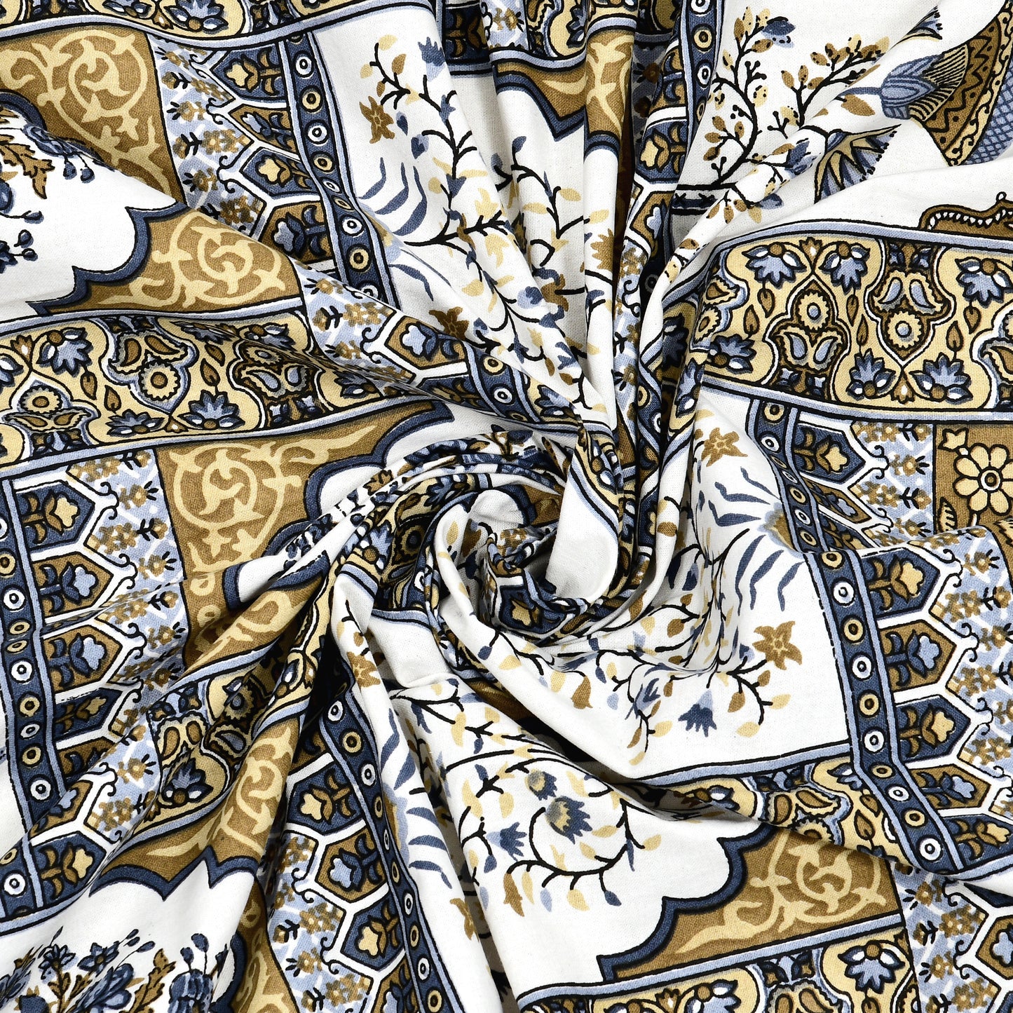 100% Cotton King Size Bedsheet with 2 Pillow Cover Set