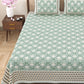 100% Cotton King Size Bedsheet with 2 Pillow Cover Set