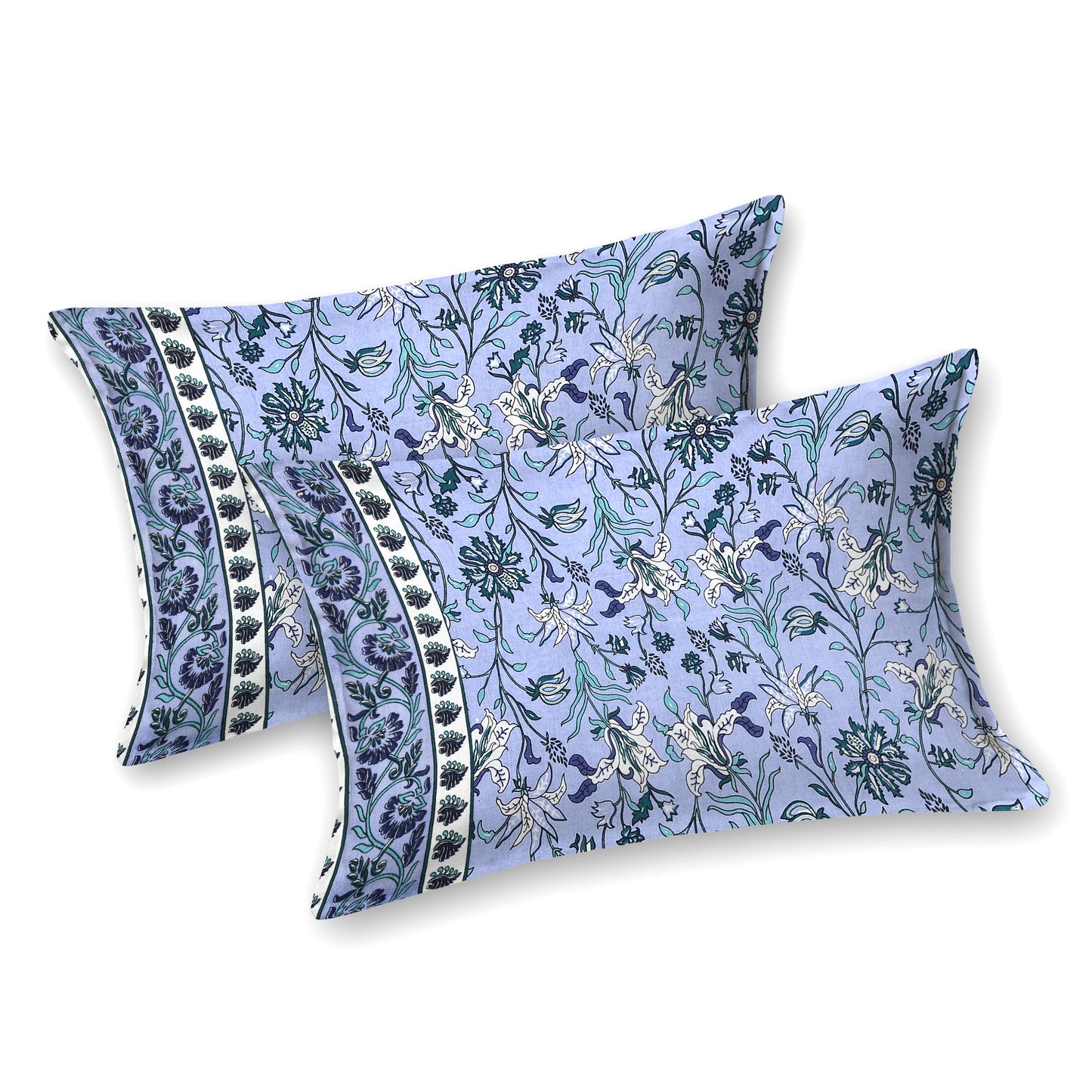 Bail Buti-Pot Bedsheet 100% Cotton Queen Size Bedsheet With 2 Pillow Cover Set