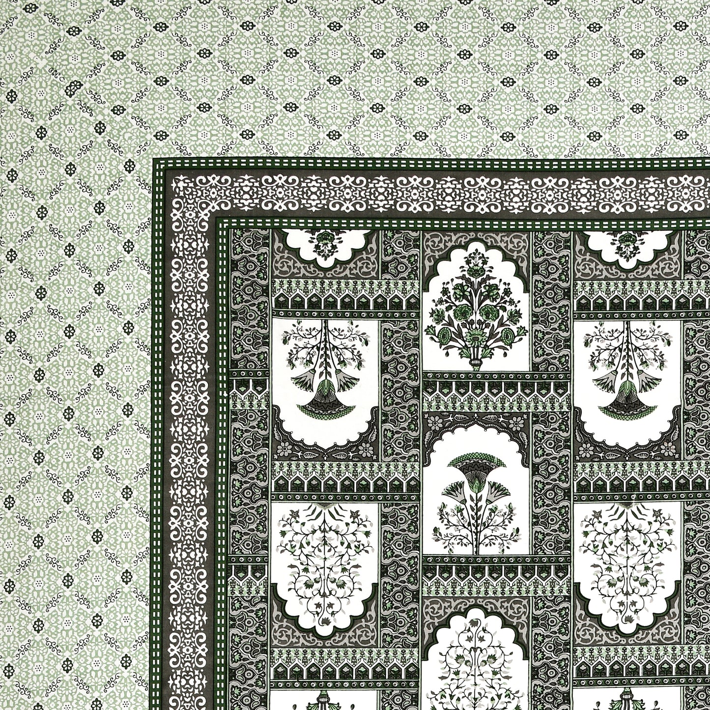 100% Cotton King Size Bedsheet with 2 Pillow Cover Set