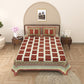 New Box Buti  Print 100% Cotton King Size Bedsheet with 2 Pillow Cover Set
