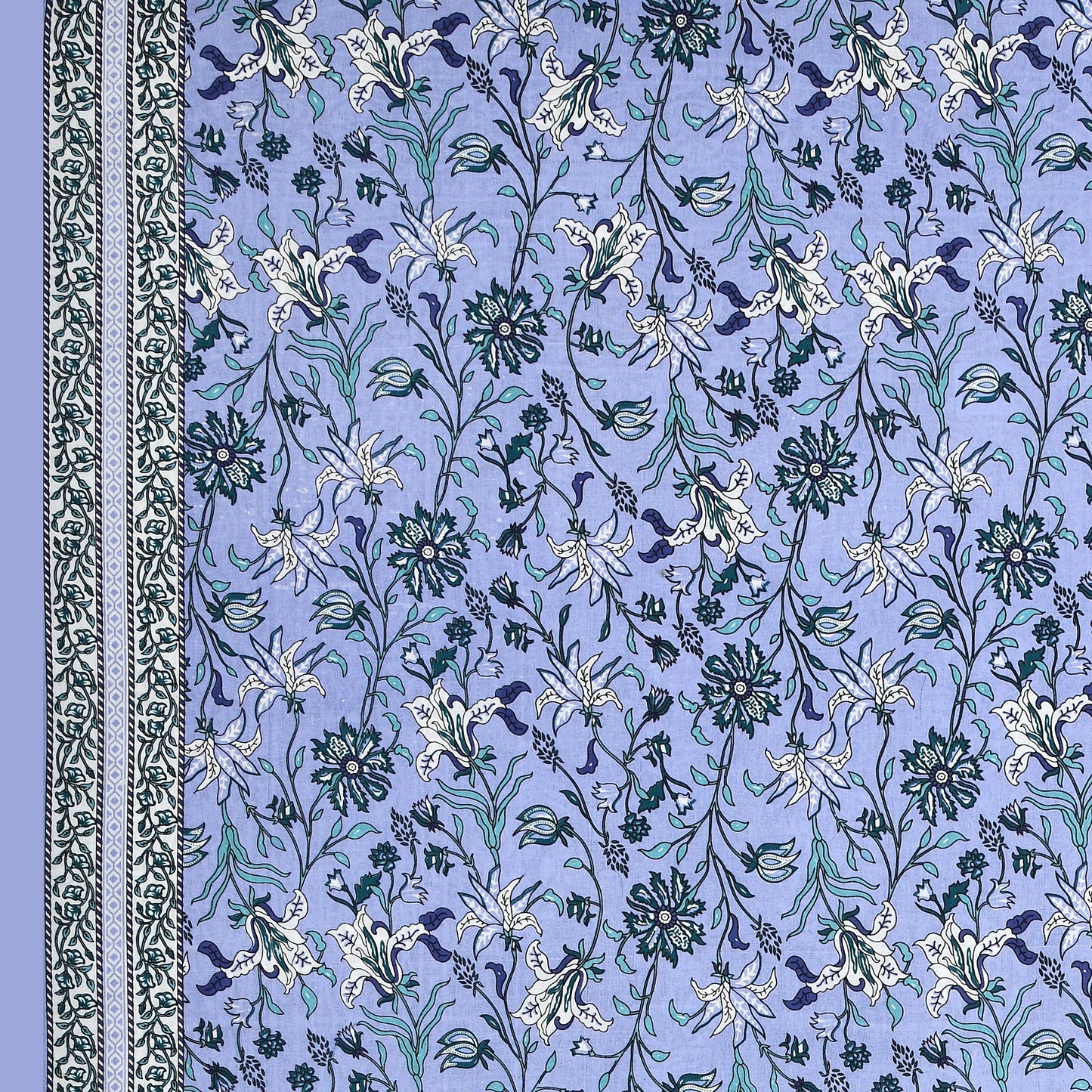 Bail Buti-Pot Bedsheet 100% Cotton Queen Size Bedsheet With 2 Pillow Cover Set