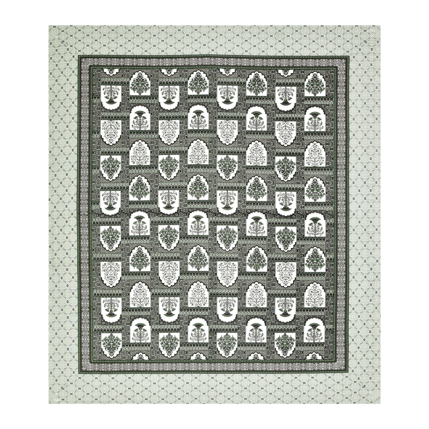 100% Cotton King Size Bedsheet with 2 Pillow Cover Set