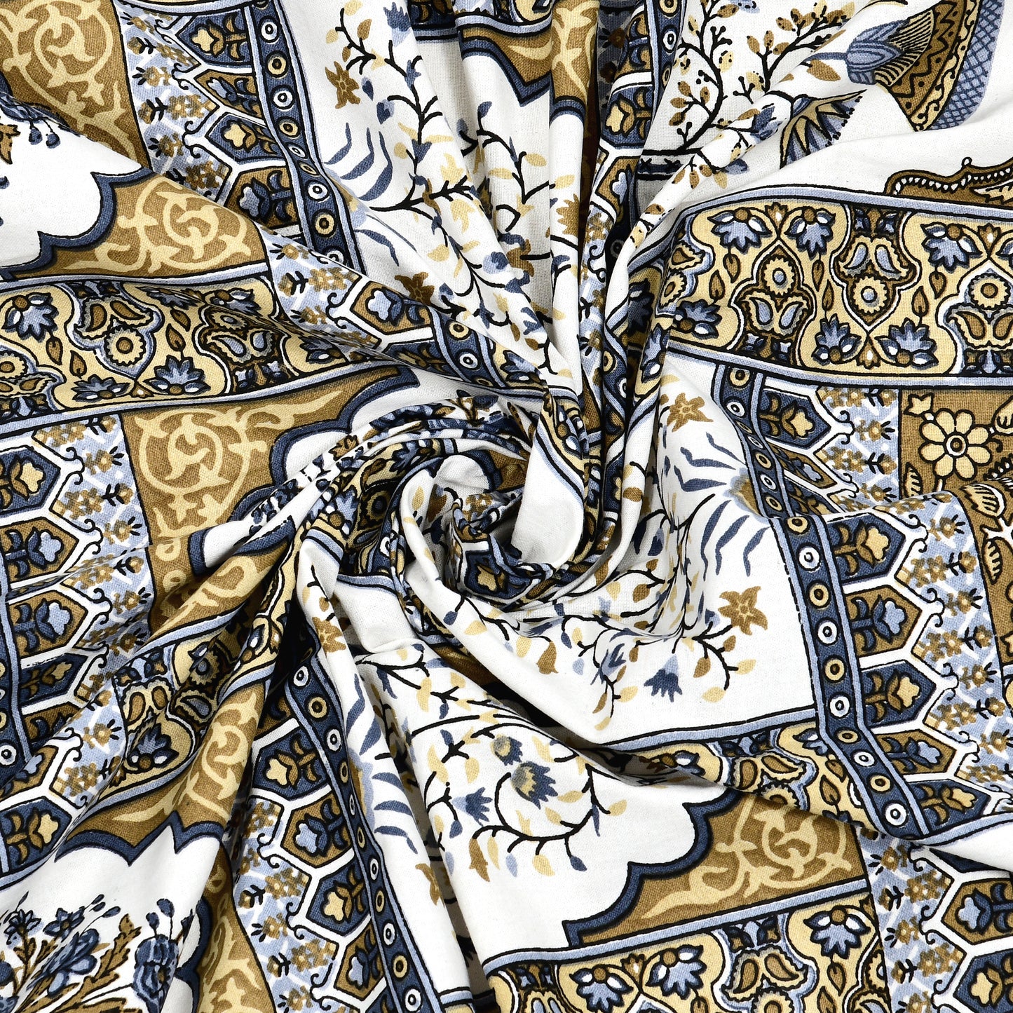 100% Cotton King Size Bedsheet with 2 Pillow Cover Set