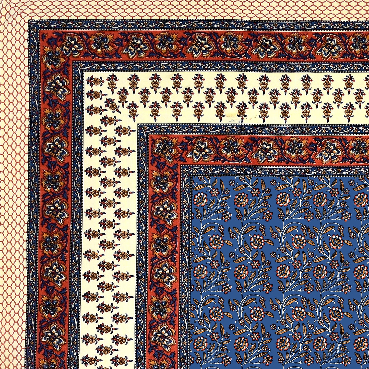 New Bail  Print 100% Cotton King Size Bedsheet with 2 Pillow Cover Set