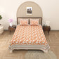 100% Cotton King Size Bedsheet with 2 Pillow Cover