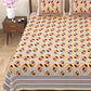 100% Cotton King Size Bedsheet with 2 Pillow Cover Set