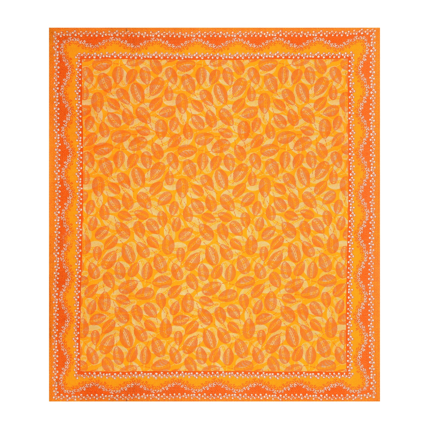 Royal Leaf Bedsheet 100% Cotton Queen Size Bedsheet With 2 Pillow Cover Set