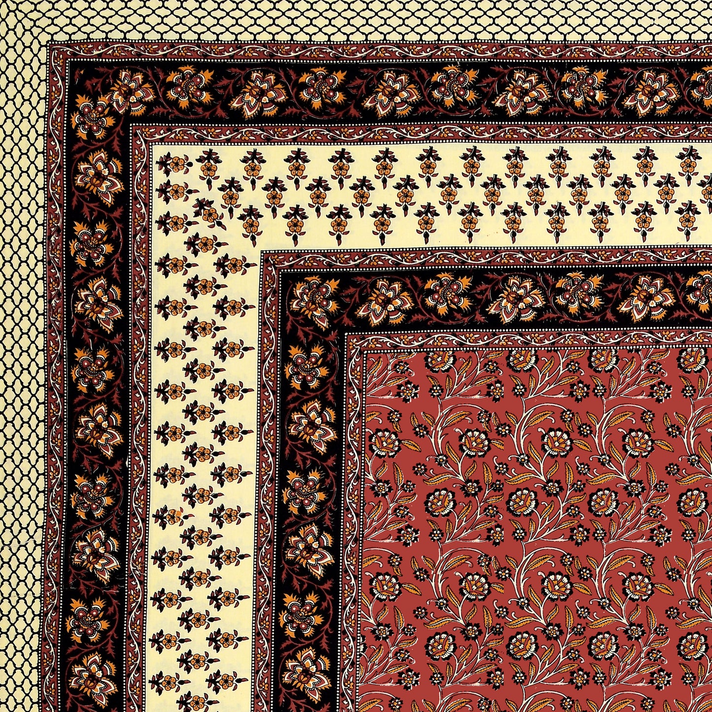 New Bail  Print 100% Cotton King Size Bedsheet with 2 Pillow Cover Set