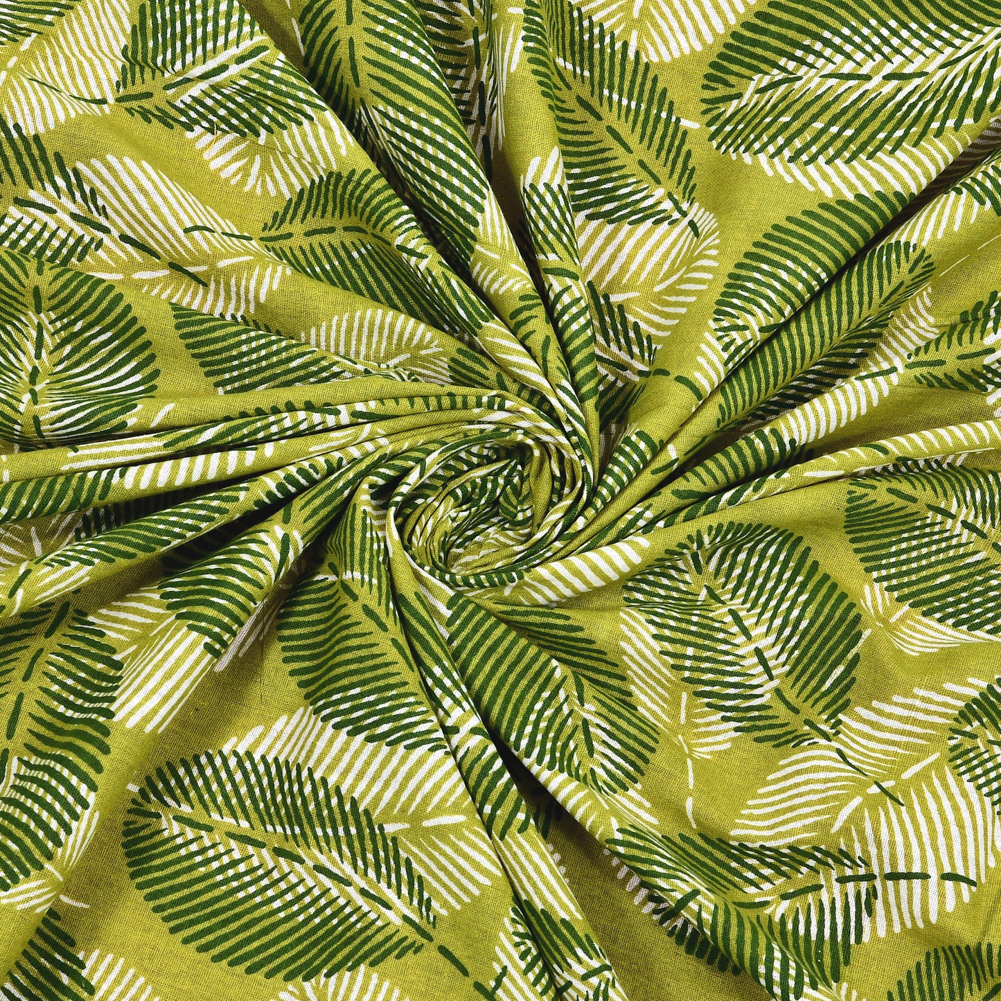 Royal Leaf Bedsheet 100% Cotton Queen Size Bedsheet With 2 Pillow Cover Set