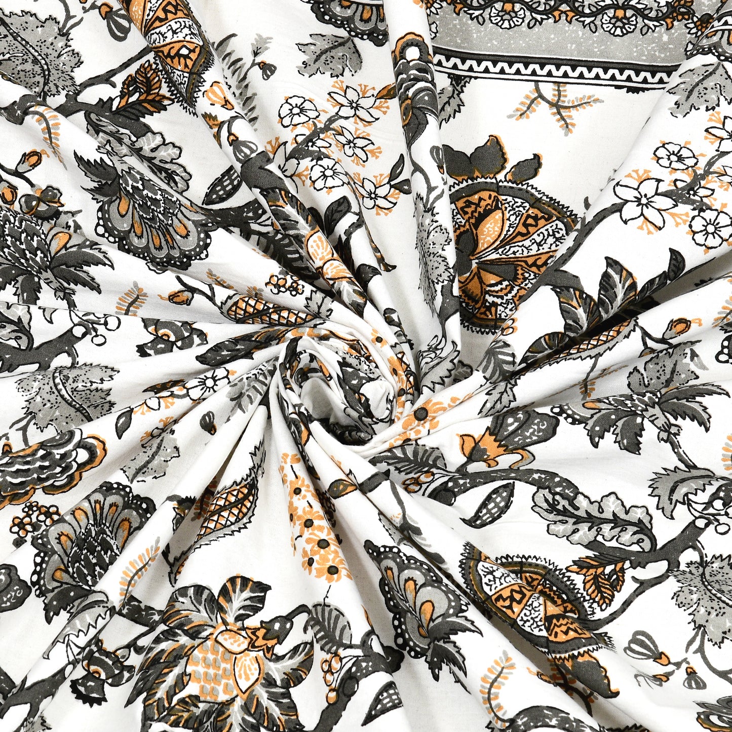 100% Cotton King Size Bedsheet with 2 Pillow Cover Set