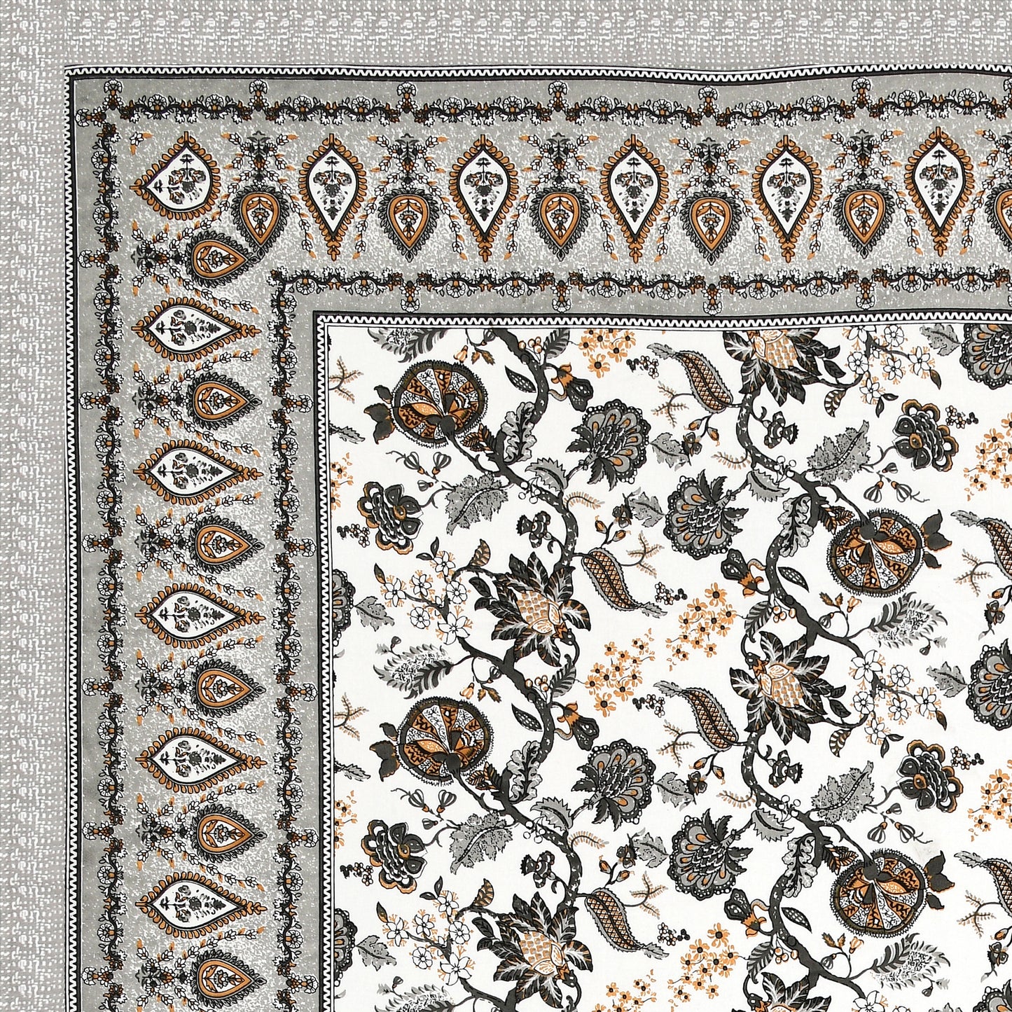 100% Cotton King Size Bedsheet with 2 Pillow Cover Set