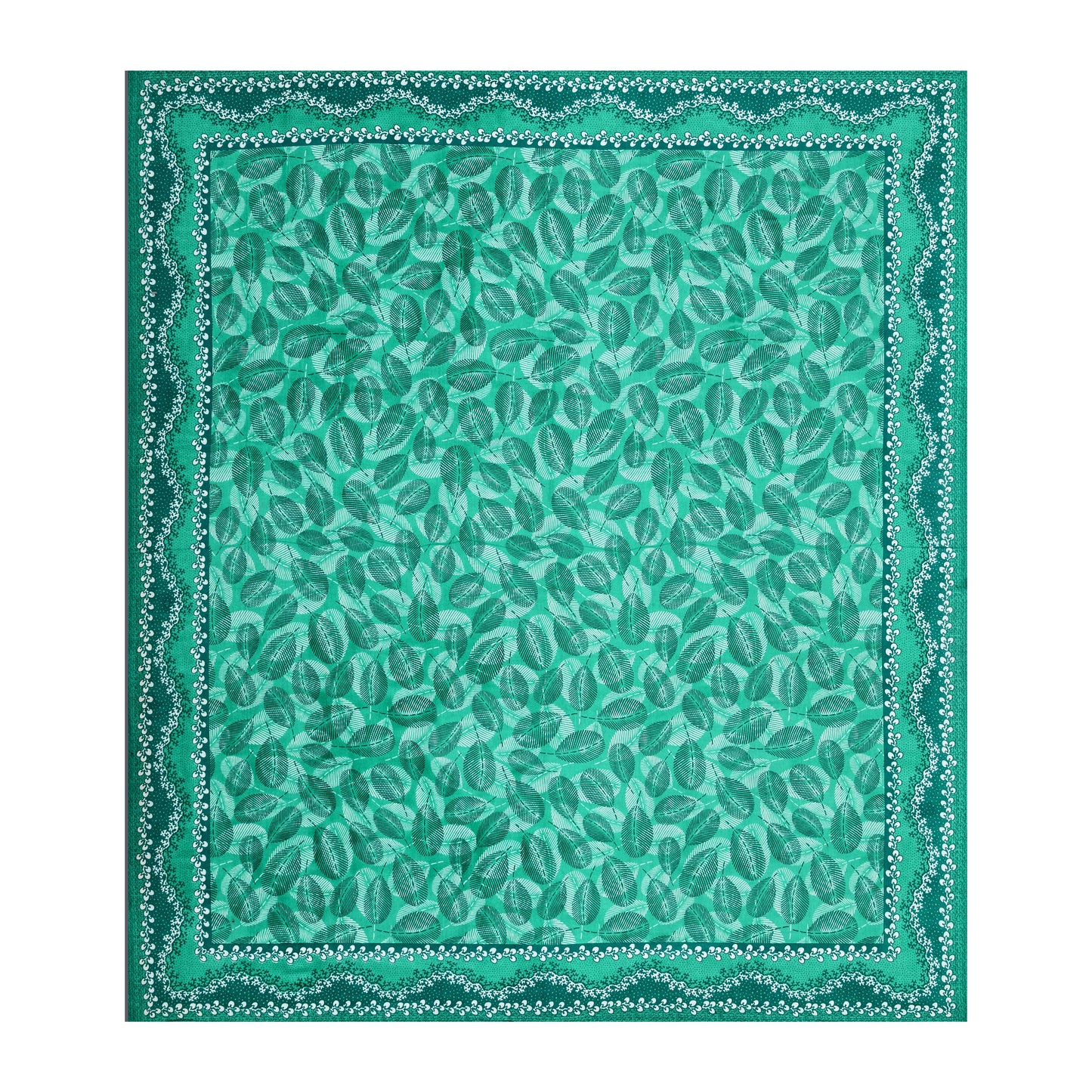 Royal Leaf Bedsheet 100% Cotton Queen Size Bedsheet With 2 Pillow Cover Set