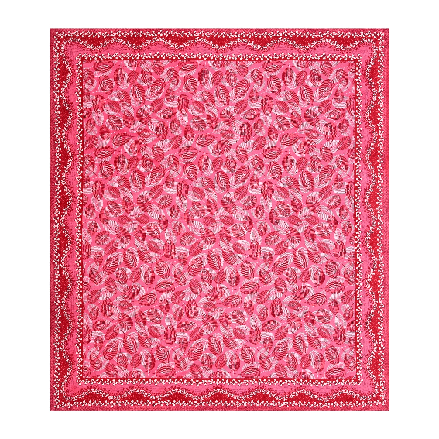 Royal Leaf Bedsheet 100% Cotton Queen Size Bedsheet With 2 Pillow Cover Set