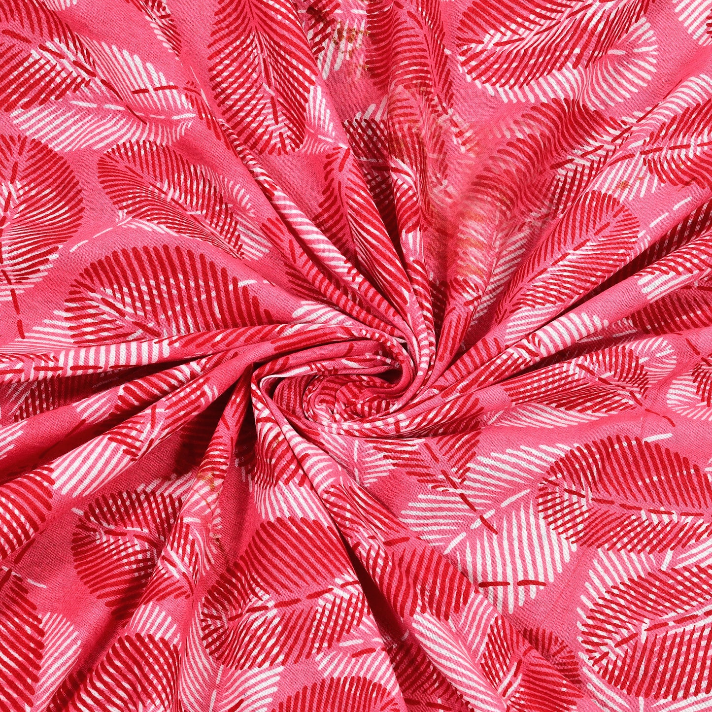 Royal Leaf Bedsheet 100% Cotton Queen Size Bedsheet With 2 Pillow Cover Set