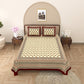 Buti Print 100% Cotton King Size Bedsheet with 2 Pillow Cover Set