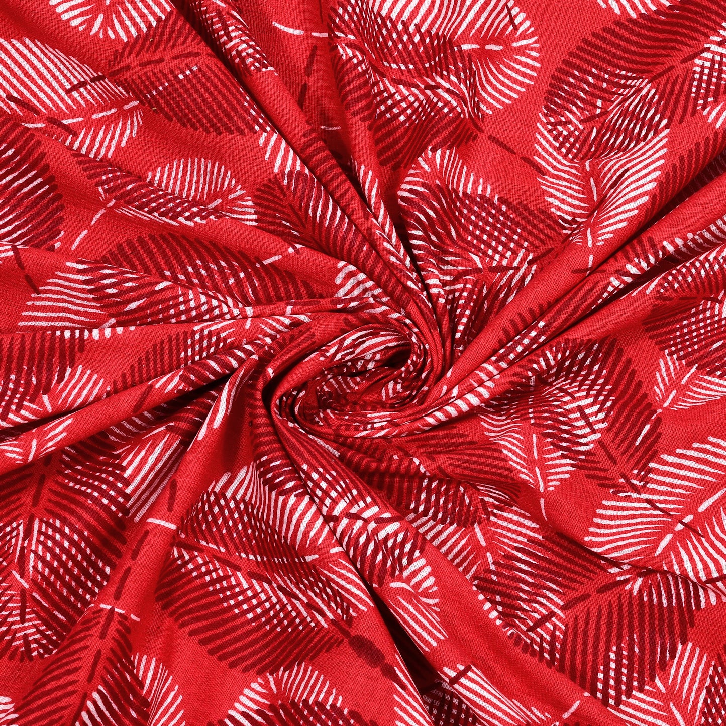 Royal Leaf Bedsheet 100% Cotton Queen Size Bedsheet With 2 Pillow Cover Set