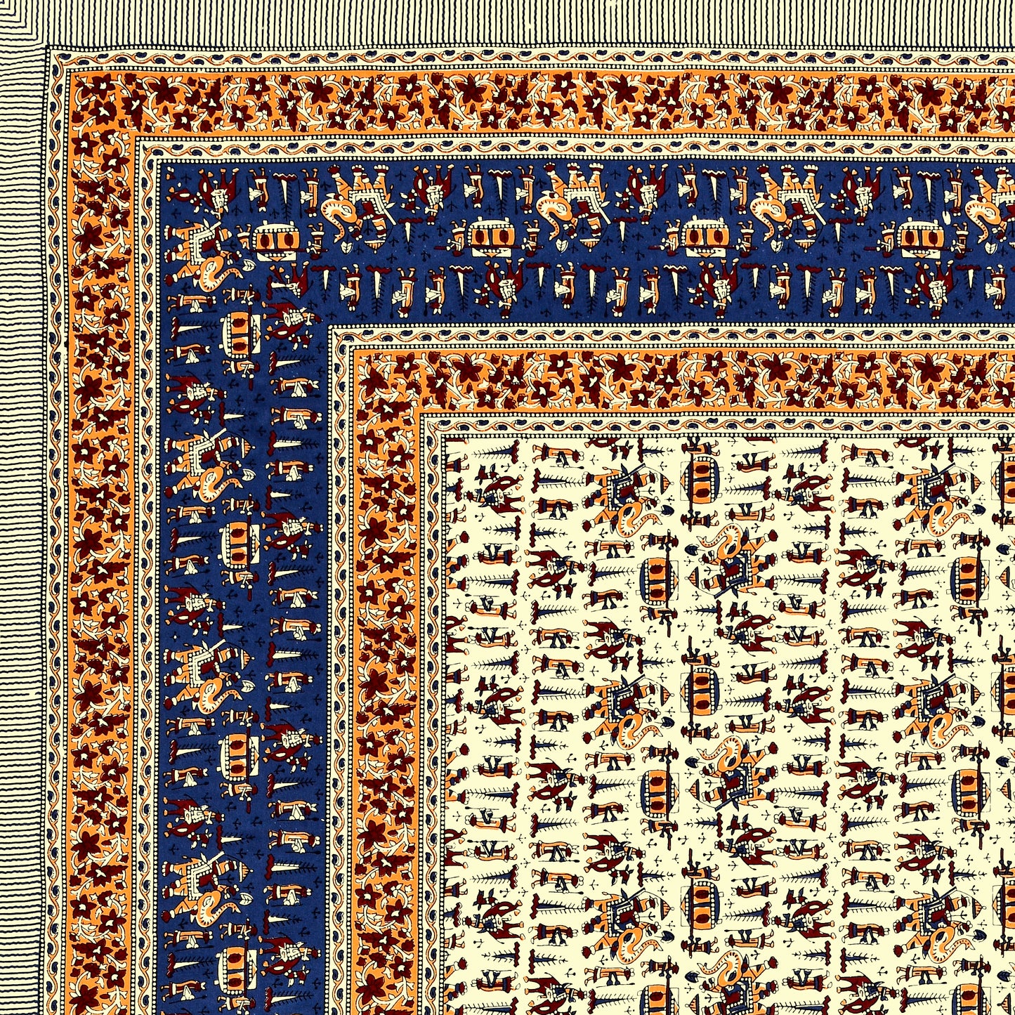 New Adimanav Print 100% Cotton King Size Bedsheet with 2 Pillow Cover Set