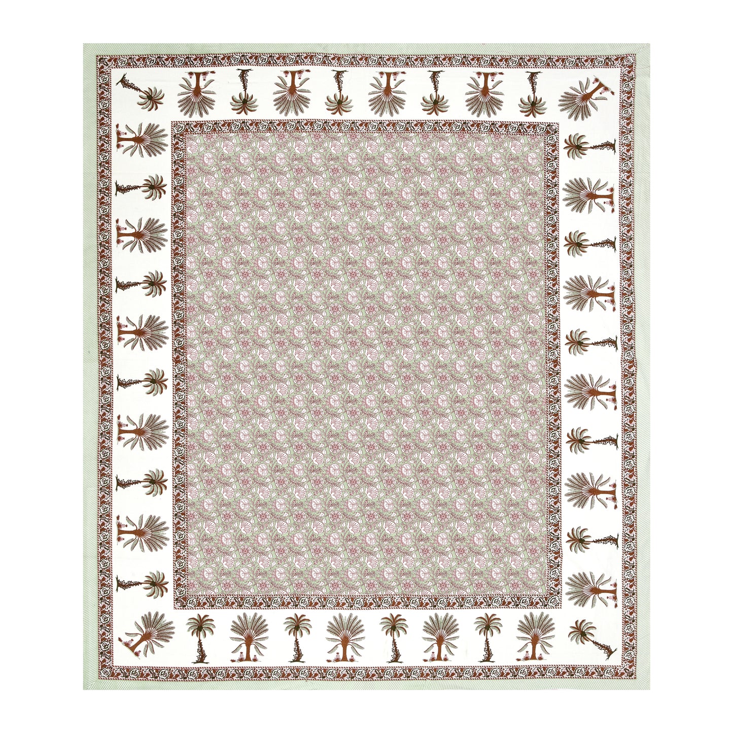 100% Cotton King Size Bedsheet with 2 Pillow Cover Set