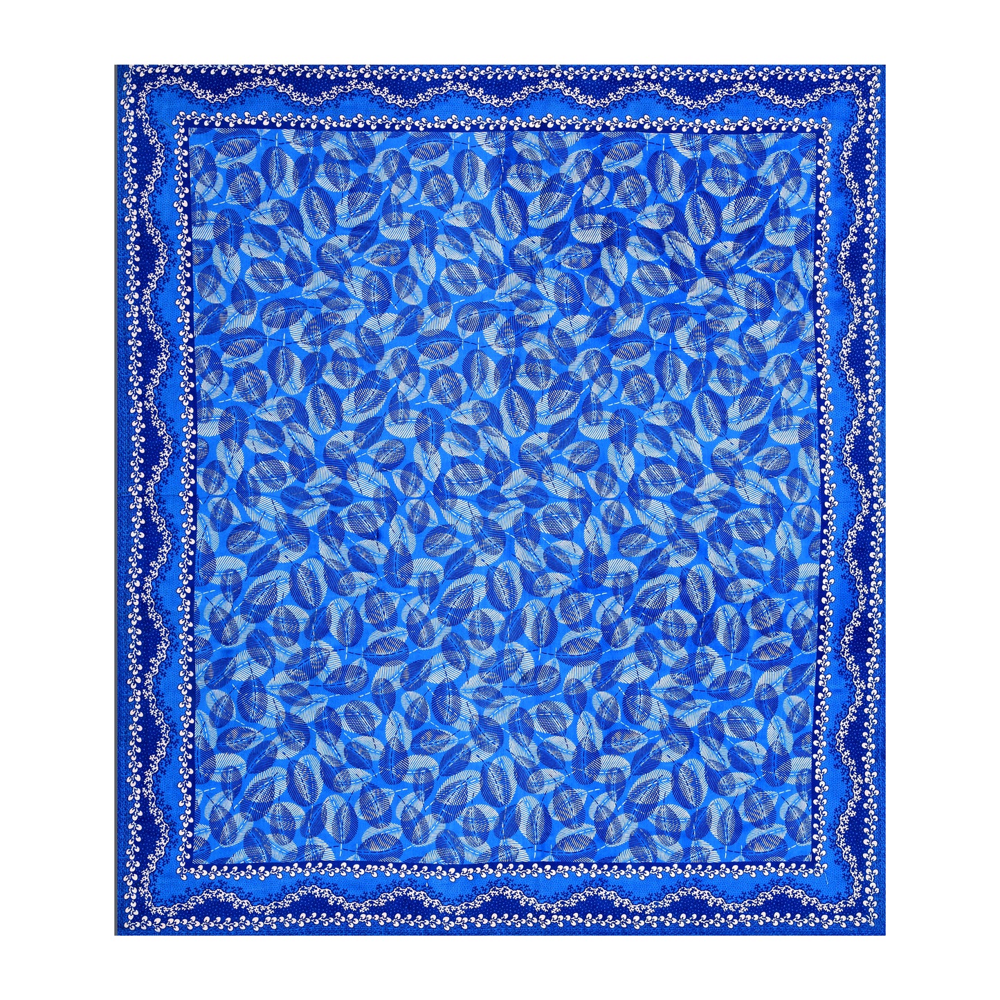 Royal Leaf Bedsheet 100% Cotton Queen Size Bedsheet With 2 Pillow Cover Set