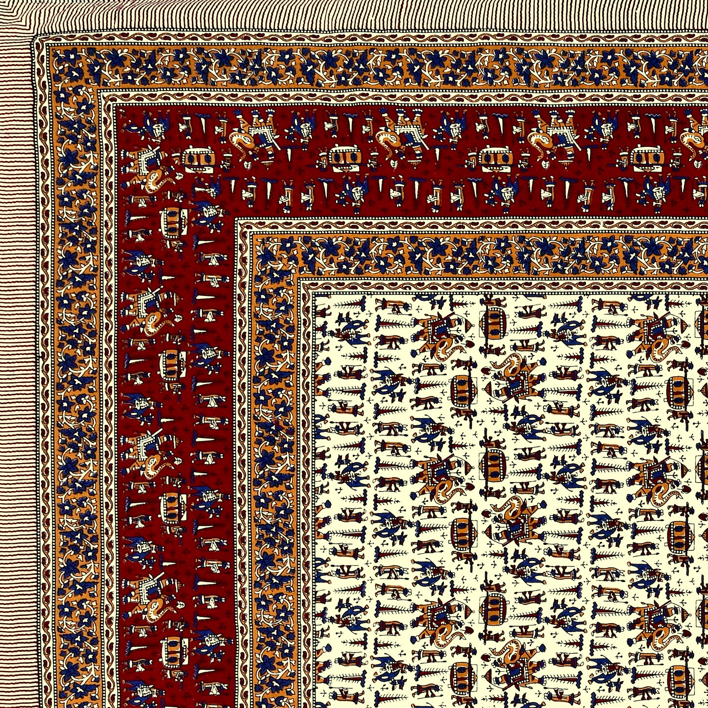 New Adimanav Print 100% Cotton King Size Bedsheet with 2 Pillow Cover Set