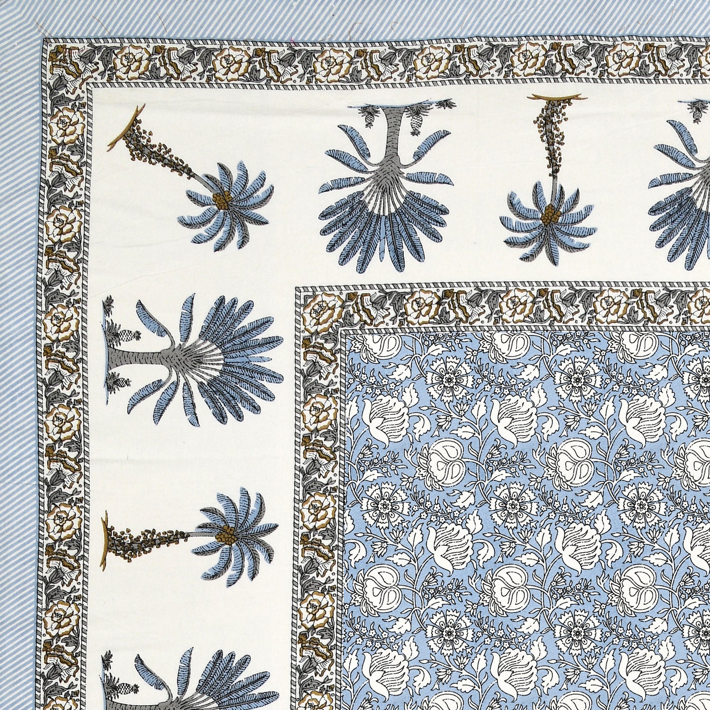 100% Cotton King Size Bedsheet with 2 Pillow Cover Set