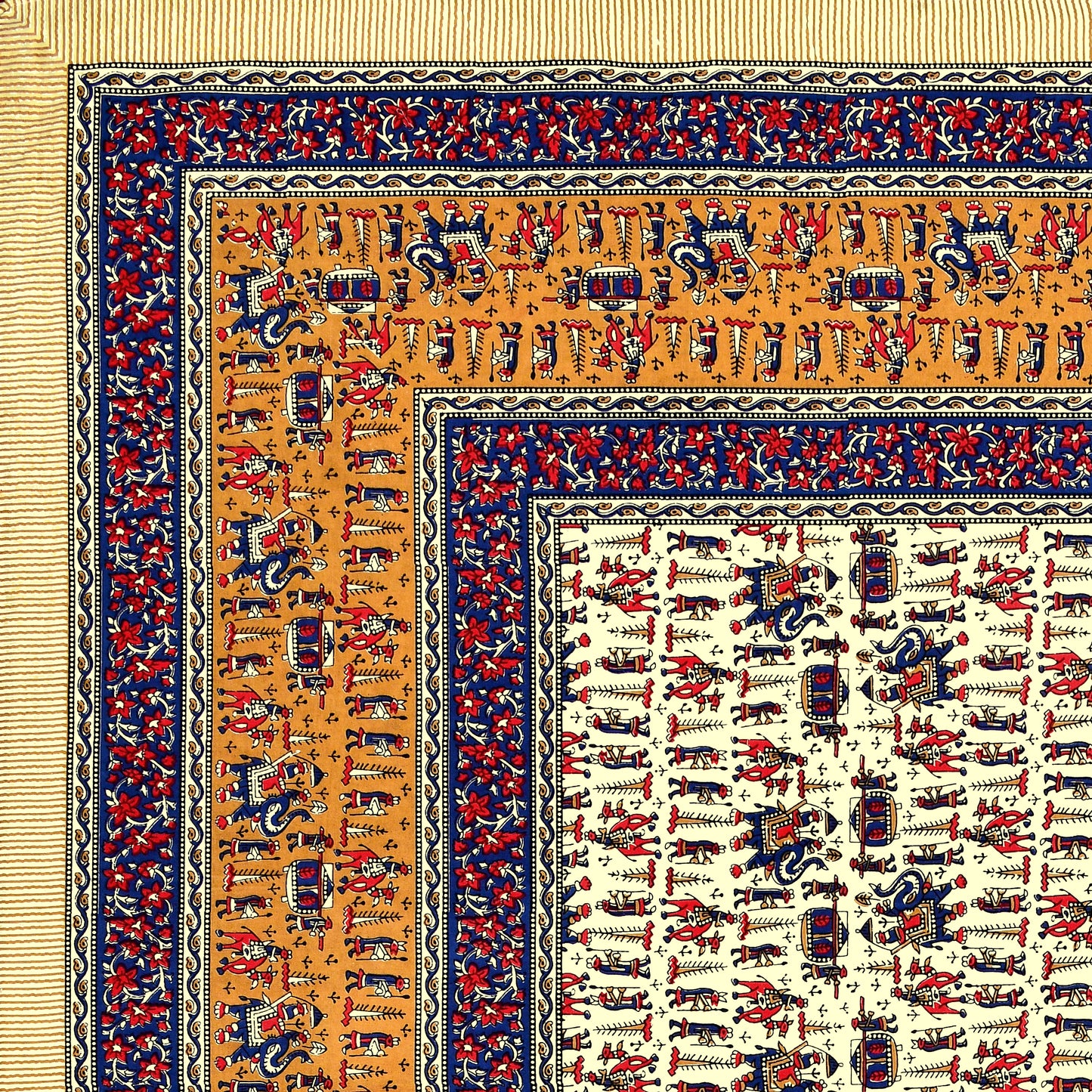 New Adimanav Print 100% Cotton King Size Bedsheet with 2 Pillow Cover Set