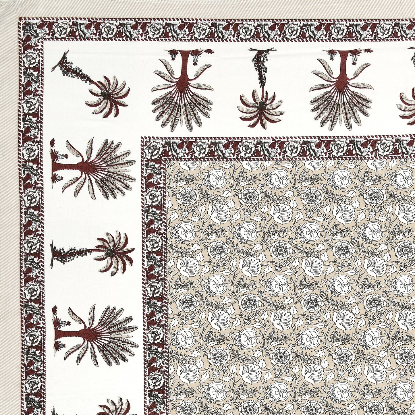 100% Cotton King Size Bedsheet with 2 Pillow Cover Set