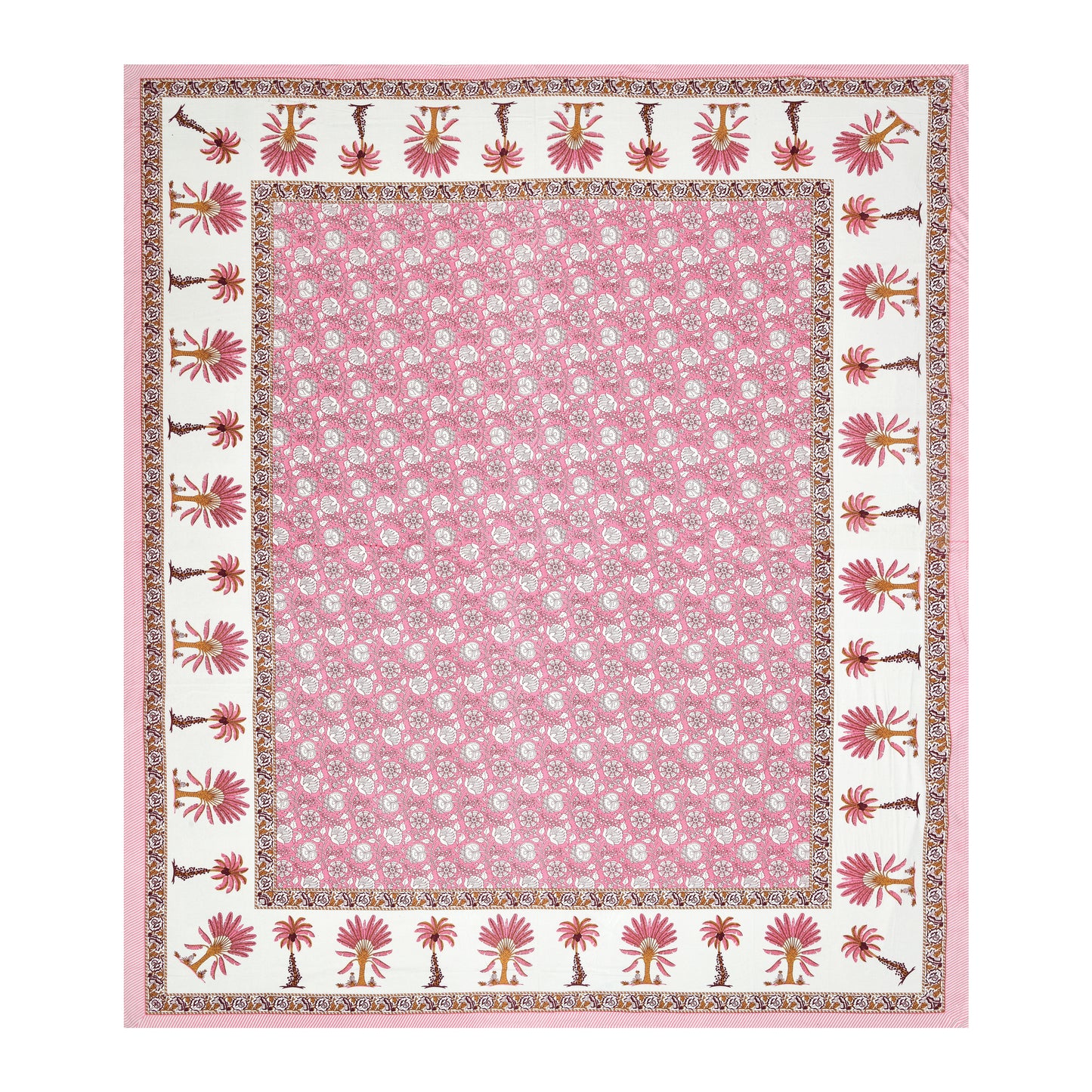 100% Cotton King Size Bedsheet with 2 Pillow Cover Set