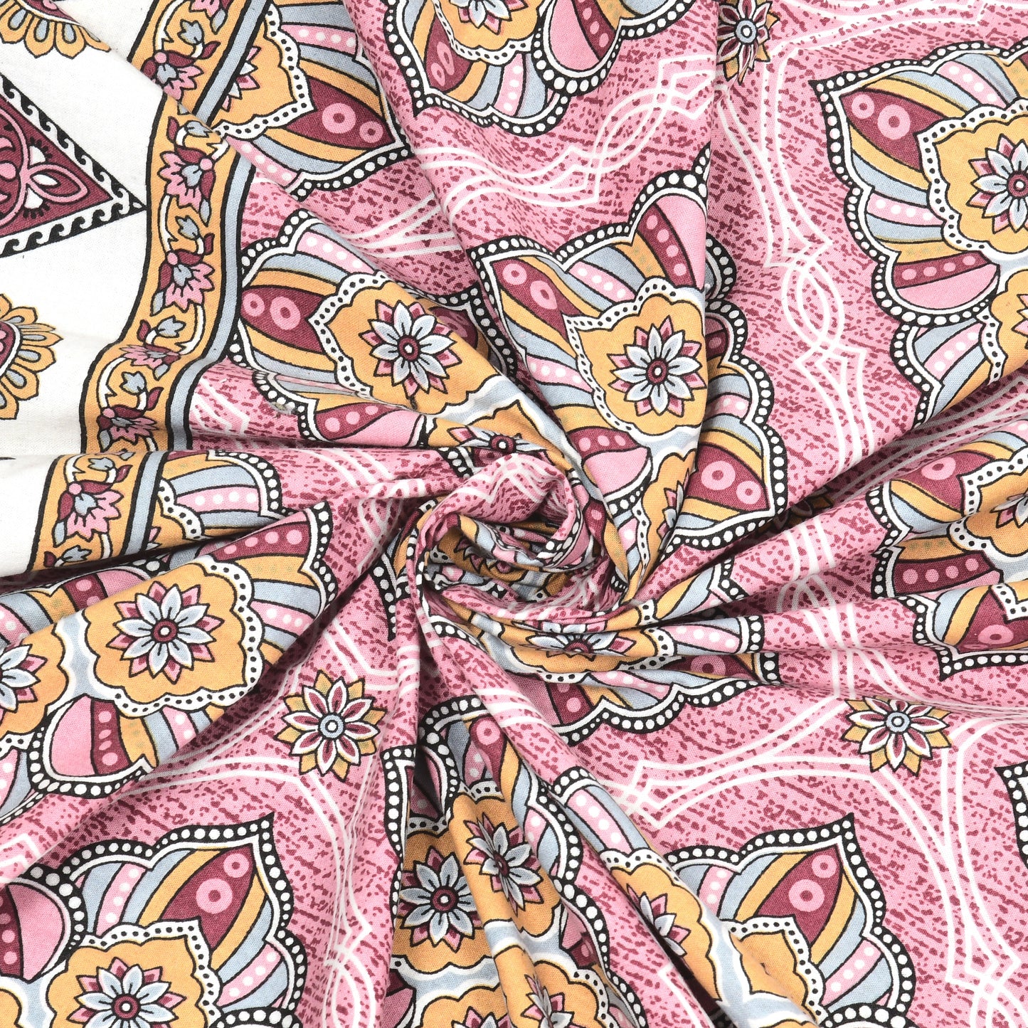 100% Cotton King Size Bedsheet with 2 Pillow Cover Set